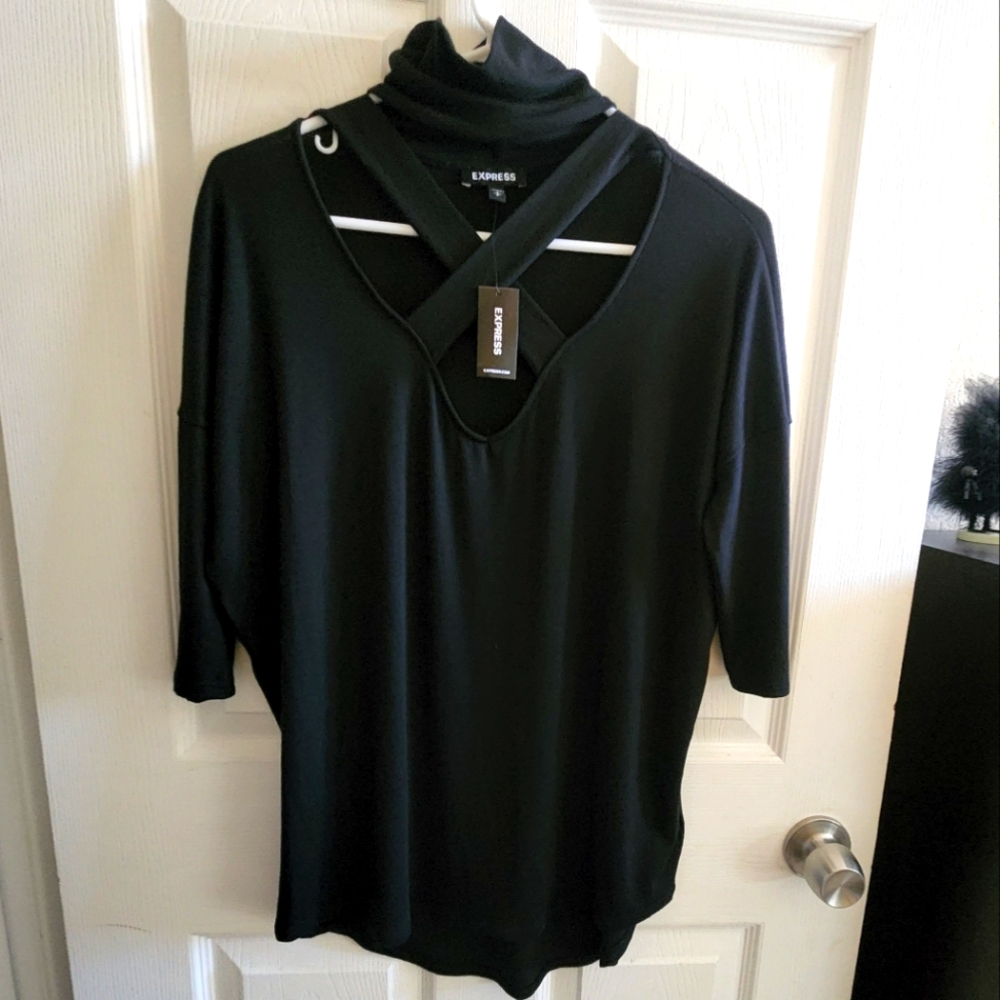 NWT Express Mock Neck Tunic